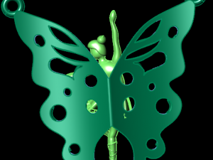 ballet pendant 3D Model