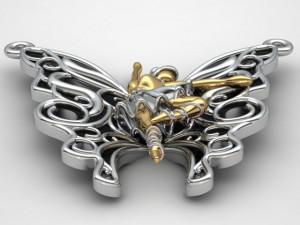 ballet pendant 3D Model