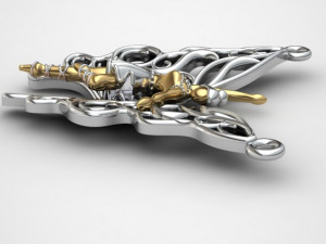 ballet pendant 3D Model
