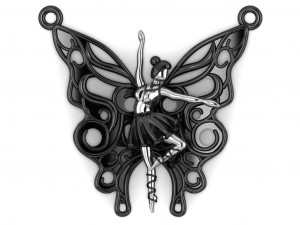 ballet pendant 3D Model