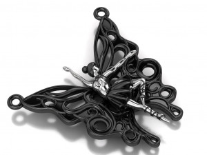 ballet pendant 3D Model