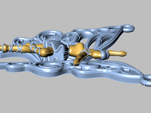 ballet pendant 3D Model