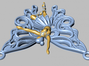 ballet pendant 3D Model