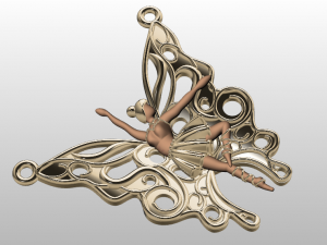 ballet pendant 3D Model