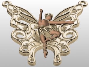 ballet pendant 3D Model