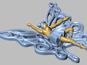 ballet pendant 3D Model