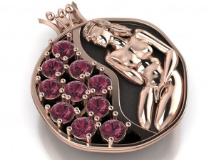 pomegranate pendant 3D Model