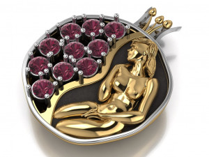 pomegranate pendant 3D Model