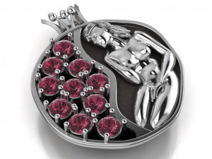 pomegranate pendant 3D Model