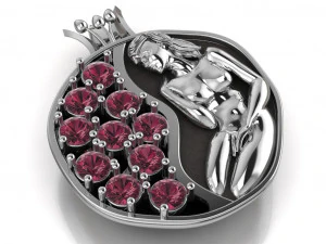 pomegranate pendant 3D Model