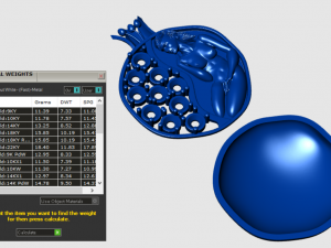 pomegranate pendant 3D Model