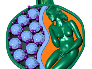 pomegranate pendant 3D Model