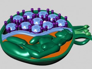 pomegranate pendant 3D Model