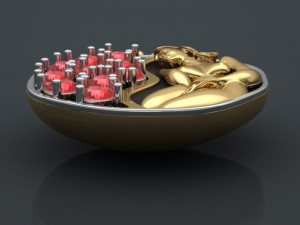 pomegranate pendant 3D Model