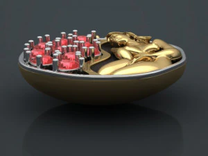 pomegranate pendant 3D Model