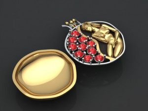 pomegranate pendant 3D Model