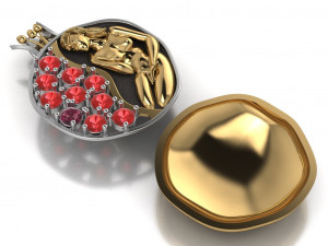 pomegranate pendant 3D Model