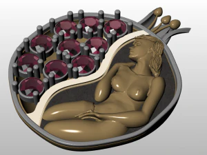 pomegranate pendant 3D Model