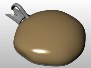 pomegranate pendant 3D Model