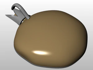 pomegranate pendant 3D Model