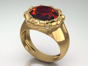classic ring Modelo 3D