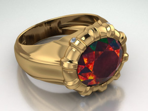 classic ring Modelo 3D
