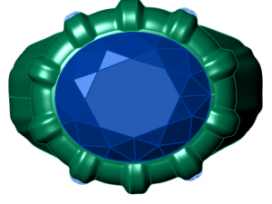 classic ring Modelo 3D