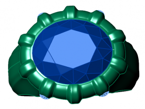 classic ring Modelo 3D
