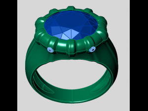 classic ring Modelo 3D