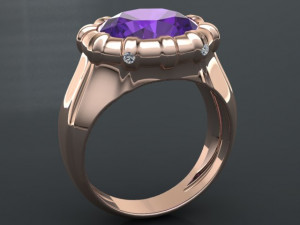 classic ring Modelo 3D