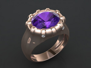 classic ring Modelo 3D
