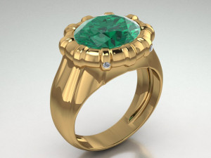 classic ring Modelo 3D