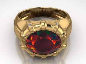 classic ring Modelo 3D