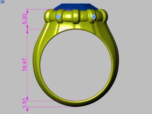 classic ring Modelo 3D