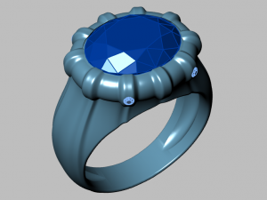 classic ring Modelo 3D