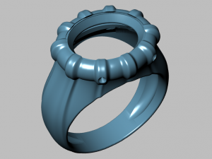 classic ring Modelo 3D