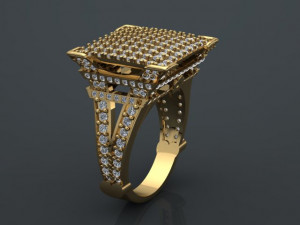 eiffel tower ring Modelo 3D
