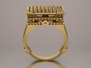 eiffel tower ring Modelo 3D