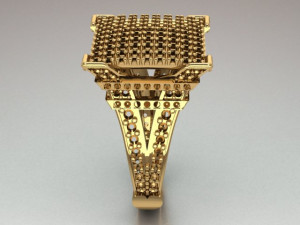 eiffel tower ring Modelo 3D