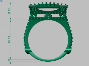 eiffel tower ring 3D Model