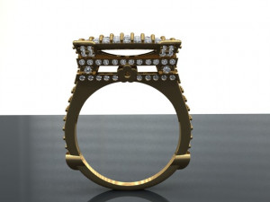 eiffel tower ring Modelo 3D