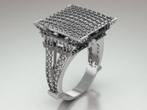 eiffel tower ring Modelo 3D