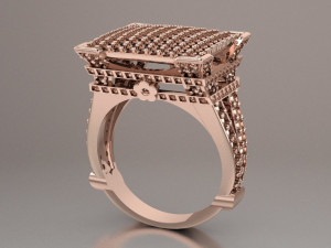 eiffel tower ring Modelo 3D
