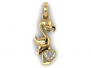 flamingo pendant 3D 模型