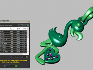 flamingo pendant 3D 模型