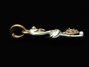 flamingo pendant 3D 模型