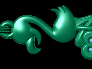 flamingo pendant 3D 模型