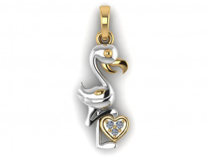 flamingo pendant 3D 模型