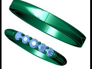 engagement ring set 3D Model