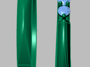 engagement ring set 3D Model